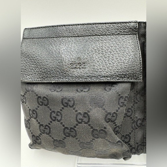 Gucci-Authentic- Canvas Belt Bag Black (Bumbag) - Picture 2 of 13